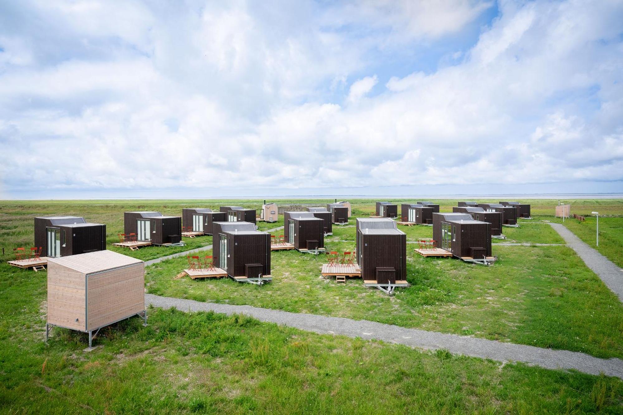 Tiny House Nature 16 Zur Meerseite - Green Tiny Village Harlesiel 卡罗利嫩西尔 外观 照片