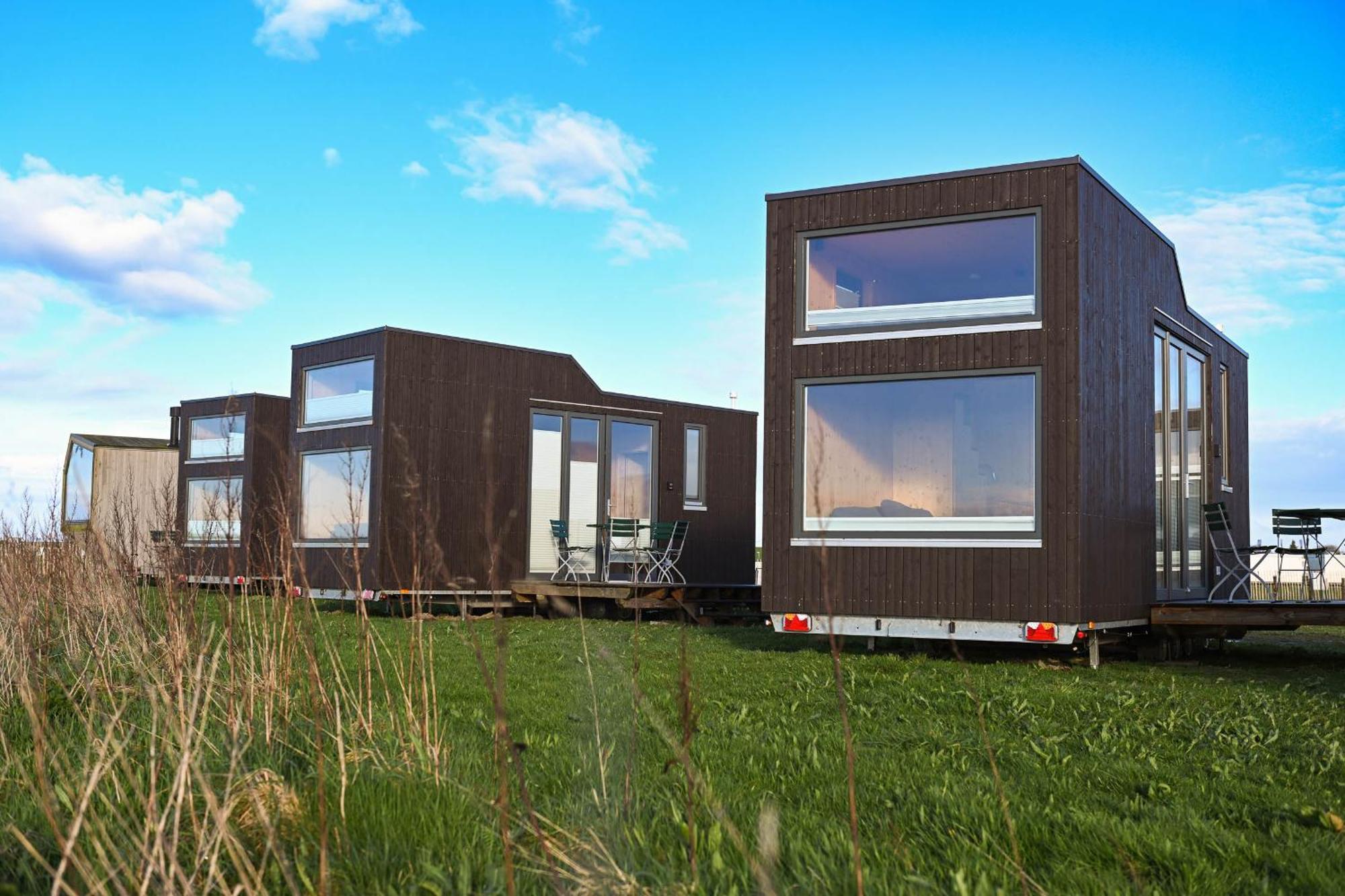 Tiny House Nature 16 Zur Meerseite - Green Tiny Village Harlesiel 卡罗利嫩西尔 外观 照片