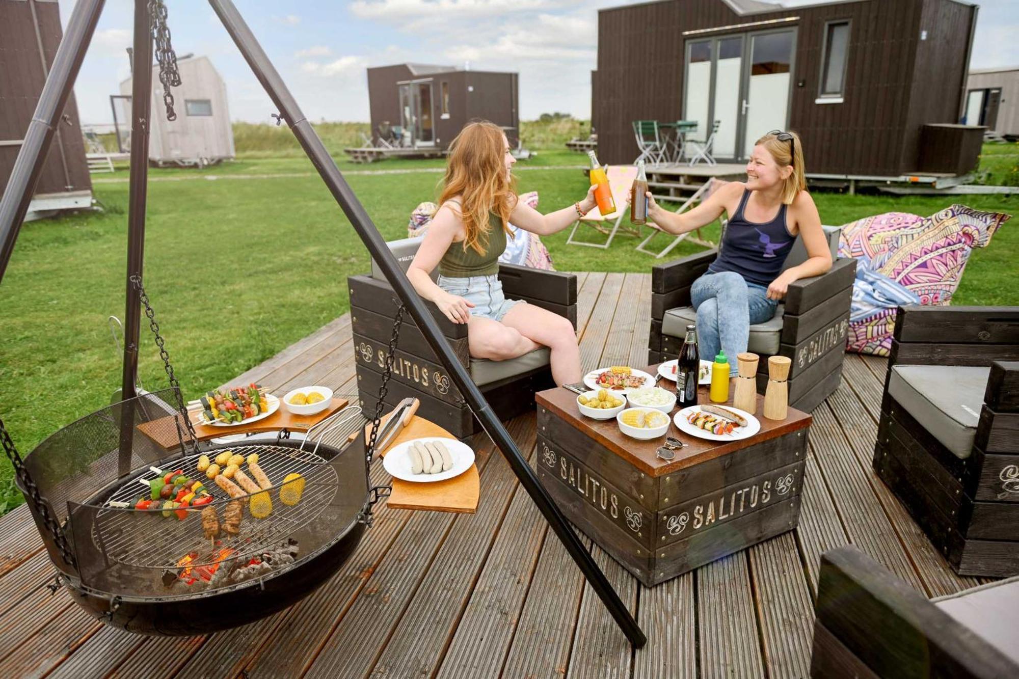 Tiny House Nature 16 Zur Meerseite - Green Tiny Village Harlesiel 卡罗利嫩西尔 外观 照片